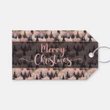 Elegant Pink and Black Christmas Village