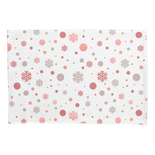 Elegant pink and white merry Christmas  Kissenbezug (Vorderseite)