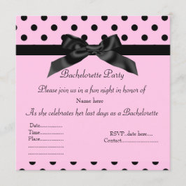 ELEGANT PINK BACHELORETTE EINLADUNG
