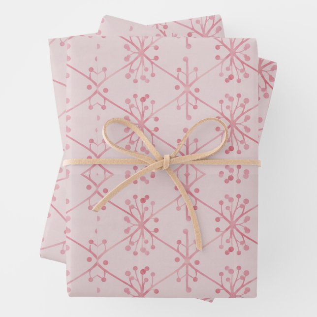 Elegant Pink Branch Custom - Spring Floral  Geschenkpapier Set (Beispiel)