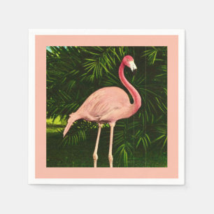 Elegant Pink Flamingo Serviette