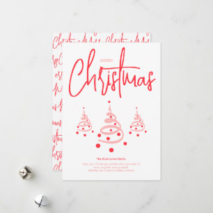 Elegant Pink Frohe Weihnachten