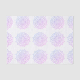 Elegant Pink Lila Boho Ombre Mandala Decoupage Seidenpapier