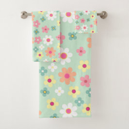 Elegant pink & orang cute floral pattern