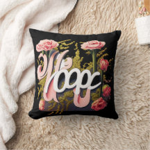 Elegant Pink Roses Hope Typography