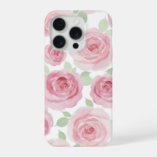Elegant Pink Roses Phone Case iPhone 15 Pro Hülle