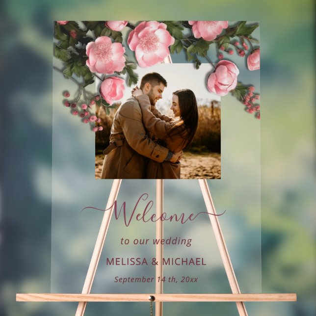 Elegant Pink White 3D Roses Wedding (Neutre)