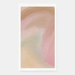 Elegant, Pinks, Korallenfarben, Abstrakte Pastelle Serviette