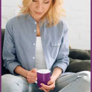 - Élégant Plum solide - Mug de café