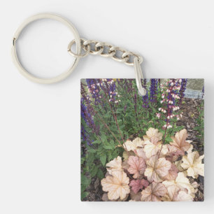 Élégant porte-clés floral de jardin vintage