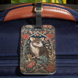 Elegant Possum William Morris Inspiriert Gepäckanhänger