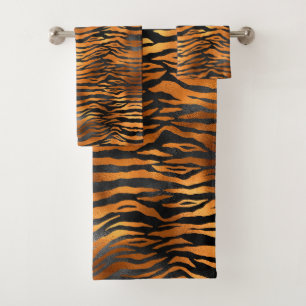 Élégant Poster de animal de tigre noir en cuivre