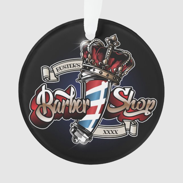 Élégant poteau en coiffure et logo couronne Person (devant)