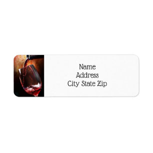 **ELEGANT POUR THE WINE** ADRESSE ETIKETTEN