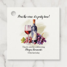 Elegant Pour The Wine Themed 50. Geburtstagsparty