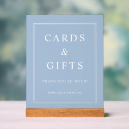 Elegant Powder Blue Cards And Gifts Wedding