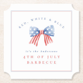 Elegant Preppy USA Bow - 4. Juli GRILLEN Untersetzer