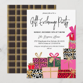 Elegant Presents Christmas Gift Exchange Party Einladung