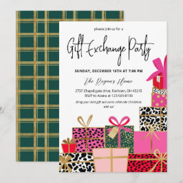 Elegant Presents Christmas Gift Exchange Party Einladung