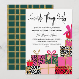 Elegant Presents Favorite Things Party Holiday  Einladung