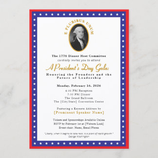 Elegant President's Day Gala Fundraiser Einladung