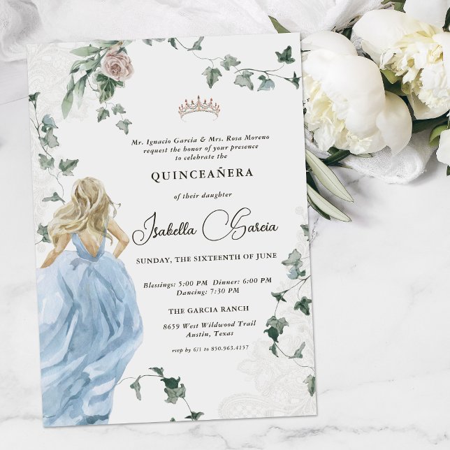 Elegant Princess Fairy Tale | Quinceañera 15. Einladung (Von Creator hochgeladen)