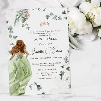 Elegant Princess Fairy Tale | Quinceañera 15. Einladung
