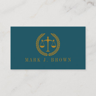 Elegant Professional Simple Minimalist Lawyer  Visitenkarte