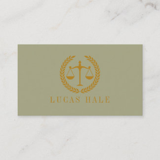 Elegant Professional Simple Minimalist Lawyer  Visitenkarte