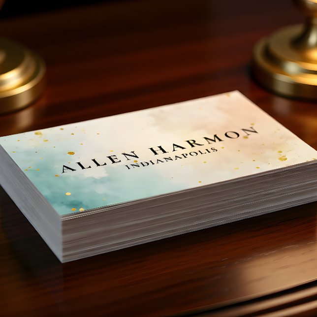 Elegant Professional Simple Monogram Minimalist Visitenkarte (Von Creator hochgeladen)