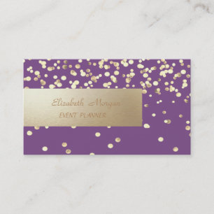 Elegant Professionell, Modern, Konfetti Visitenkarte