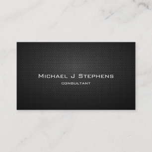 Elegant Professionell Modern Schwarz Einfach Visitenkarte