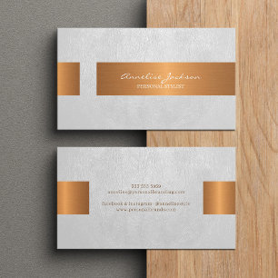 Elegant professioneller falscher gold metallischer visitenkarte