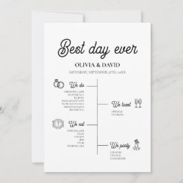 Élégant programme de chronologie du meilleur jour 