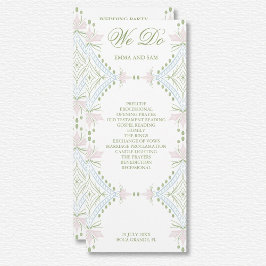 Élégant programme de mariage au diamant