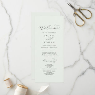 Elégant programme de mariage de coordinateur de ve