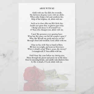 Élégant programme de mariage Rose Rouge Insertion