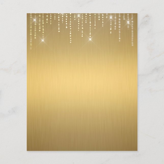 Elégant prospectus blanc or (Dos)