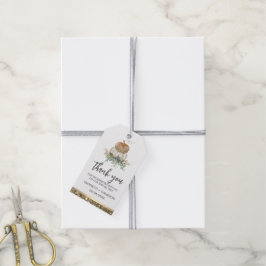 Elegant Pumpkin White und Gold Vielen Dank für Ihr Geschenkanhänger