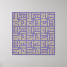 Elegant Purple  Abstract Pattern Leinwanddruck
