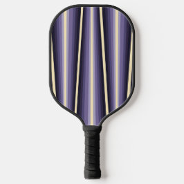 Elegant Purple White Chevron Pattern Pickleball Schläger