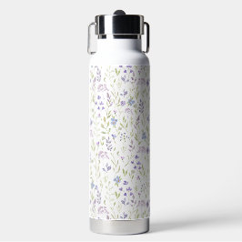 Elegant Purple Wildflower Trinkflasche