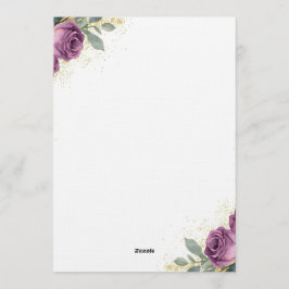 👉 Elegant Purple Wisteria & Gold Floral Wedding I Einladung