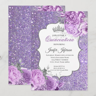 Elegant Quinceanera Einladung