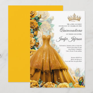 Elegant Quinceanera Einladung