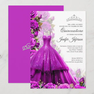 Elegant Quinceanera Einladung