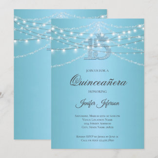 Elegant Quinceanera Einladung