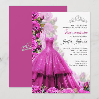 Elegant Quinceanera Einladung