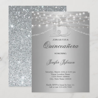 Elegant Quinceanera Einladung