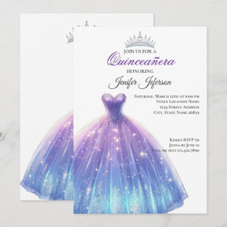 Elegant Quinceanera Einladung